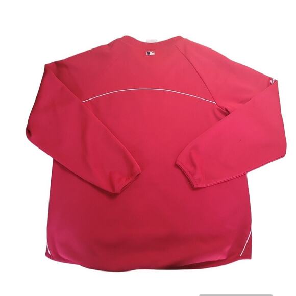St. Louis Cardinals Men’s L Majestic Therma Base Batting Practice Pullover - Picture 2 of 8